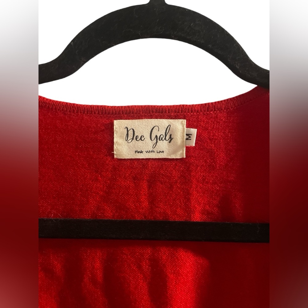 Cropped Red Sweater - Picture 2 of 4
